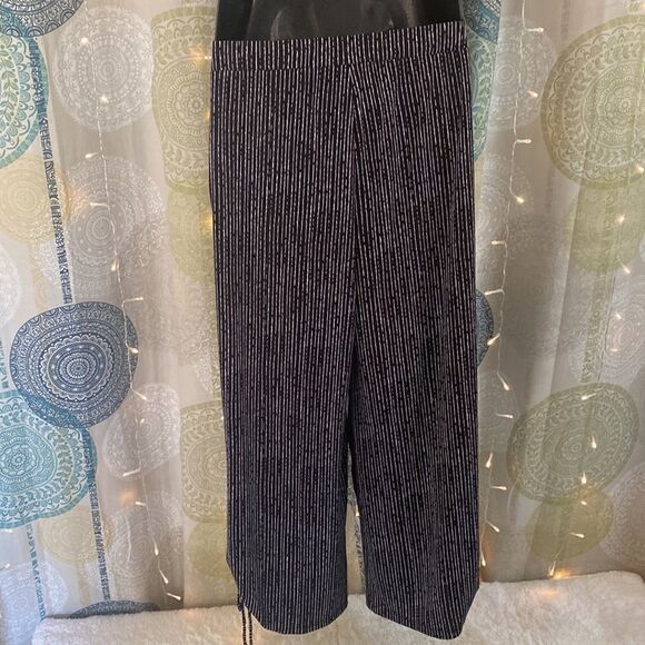 Rafaella comfort, striped pants. Womens M. NWOT. - Picture 2 of 6